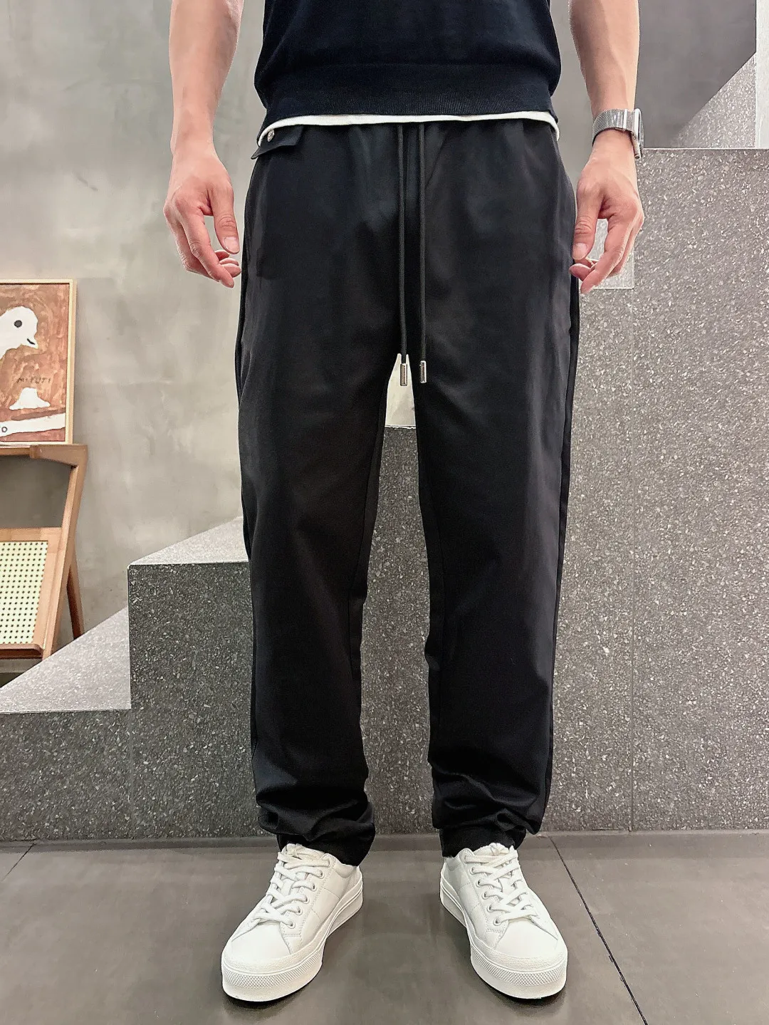 Bc 2026FW. New products for autumn and winter. Men's boutique casual pants, top-quality fabric casual pants, the latest New Arrival upper body version is invincible! You can definitely wear it with your eyes closed. This style of pants is very Versatile, with an elastic waist, and can be worn for daily work and outdoor sports. It is the perfect combination of fashion, leisure and outdoor sports, so it is your best choice whether you wear it daily or outdoors. Improves wearing comfort and is suitable for aerobic exercise and trail running conditions. Size: M-XXXL